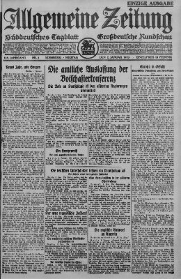 Allgemeine Zeitung Freitag 2. Januar 1925