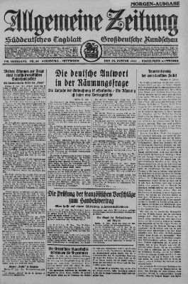 Allgemeine Zeitung Mittwoch 28. Januar 1925