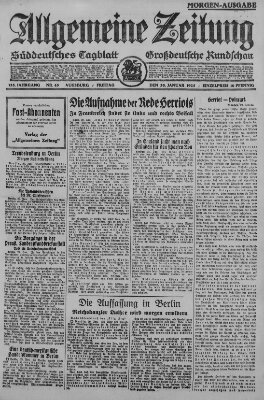 Allgemeine Zeitung Freitag 30. Januar 1925