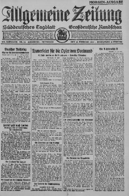 Allgemeine Zeitung Mittwoch 18. Februar 1925