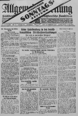 Allgemeine Zeitung Sunday 22. February 1925