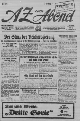 AZ am Abend (Allgemeine Zeitung) Freitag 17. Dezember 1926