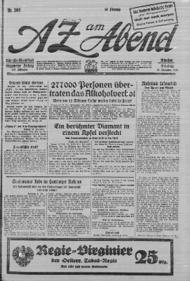 AZ am Abend (Allgemeine Zeitung) Dienstag 21. Dezember 1926