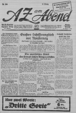 AZ am Abend (Allgemeine Zeitung) Mittwoch 22. Dezember 1926