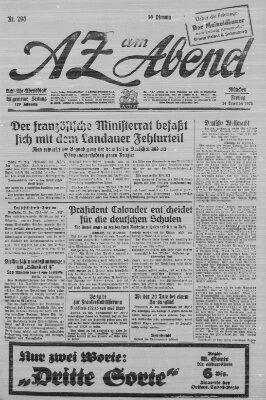 AZ am Abend (Allgemeine Zeitung) Freitag 24. Dezember 1926