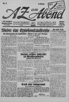 AZ am Abend (Allgemeine Zeitung) Montag 9. Januar 1928