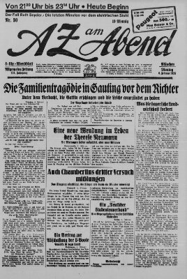 AZ am Abend (Allgemeine Zeitung) Montag 6. Februar 1928