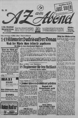 AZ am Abend (Allgemeine Zeitung) Dienstag 5. Februar 1929