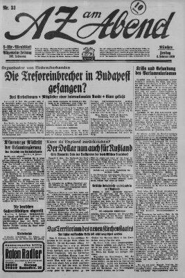 AZ am Abend (Allgemeine Zeitung) Friday 8. February 1929