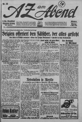 AZ am Abend (Allgemeine Zeitung) Montag 4. März 1929