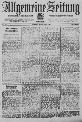 Allgemeine Zeitung Samstag 10. März 1923