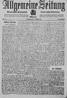 Allgemeine Zeitung Samstag 17. März 1923