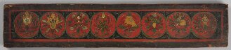 Tibetischer Buchdeckel (Unterdeckel) Bemalung auf beiden Seiten - Cod.tibet. 182(2