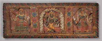 Nepalesischer Buchdeckel (Unterdeckel) zu einer hinduistischen Papierhandschrift - BSB Cod.nepal. 82(2