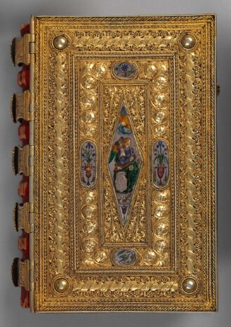 Goldschmiedeeinband zum Gebetbuch des Lorenzo de' Medici - BSB Clm 23639#Einband