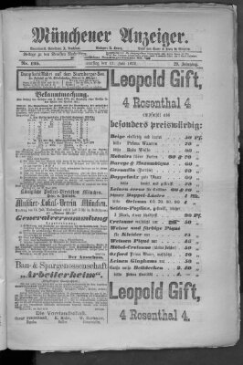 Münchener Anzeiger (Münchner neueste Nachrichten) Donnerstag 13. Juli 1876