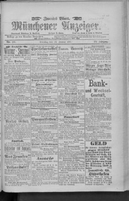 Neueste Nachrichten (Münchner neueste Nachrichten) Dienstag 16. Januar 1877