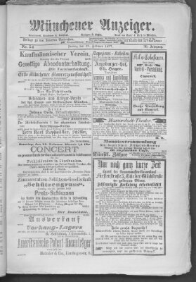 Münchener Anzeiger (Münchner neueste Nachrichten) Freitag 23. Februar 1877