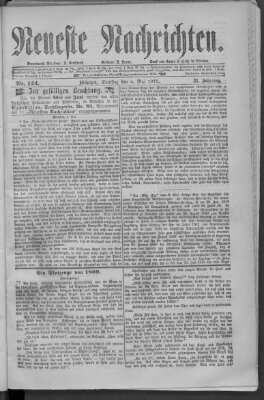 Neueste Nachrichten (Münchner neueste Nachrichten) Samstag 4. Mai 1878