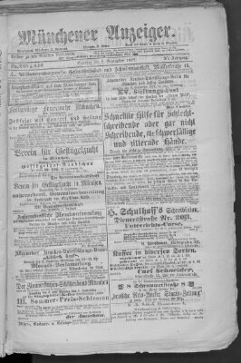 Münchener Anzeiger (Münchner neueste Nachrichten) Sonntag 2. September 1877