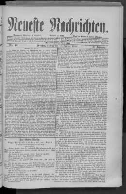 Neueste Nachrichten (Münchner neueste Nachrichten) Freitag 16. Januar 1880