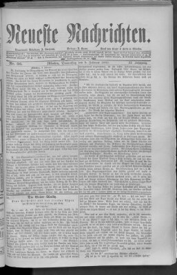 Neueste Nachrichten (Münchner neueste Nachrichten) Donnerstag 5. Februar 1880