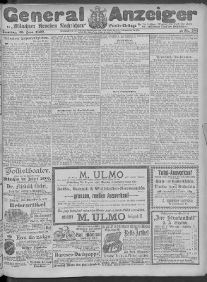 Münchner neueste Nachrichten Samstag 25. Juni 1892