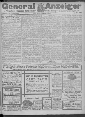 Münchner neueste Nachrichten Dienstag 28. Juni 1892