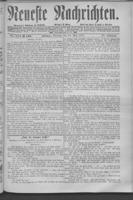 Neueste Nachrichten (Münchner neueste Nachrichten) Sonntag 23. Mai 1880