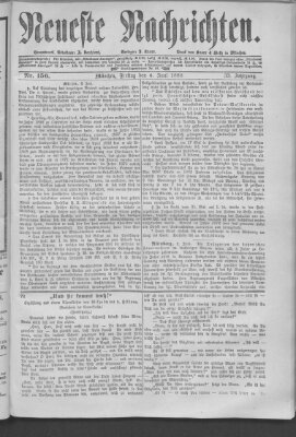 Neueste Nachrichten (Münchner neueste Nachrichten) Freitag 4. Juni 1880