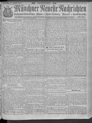 Münchner neueste Nachrichten Freitag 29. Januar 1892