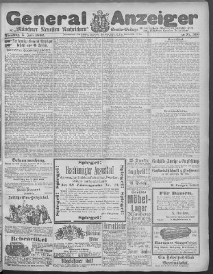 Münchner neueste Nachrichten Dienstag 5. Juli 1892