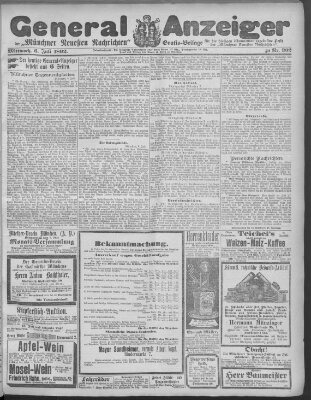 Münchner neueste Nachrichten Mittwoch 6. Juli 1892