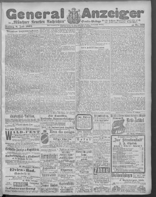 Münchner neueste Nachrichten Freitag 8. Juli 1892