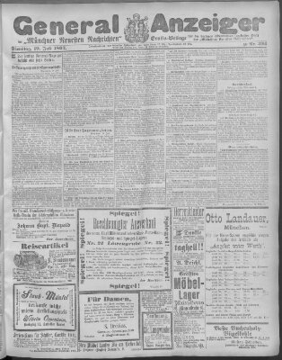 Münchner neueste Nachrichten Dienstag 19. Juli 1892