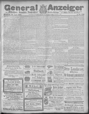 Münchner neueste Nachrichten Mittwoch 20. Juli 1892