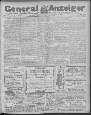 Münchner neueste Nachrichten Dienstag 26. Juli 1892