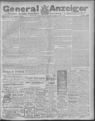 Münchner neueste Nachrichten Mittwoch 10. August 1892