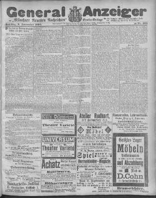 Münchner neueste Nachrichten Samstag 3. September 1892