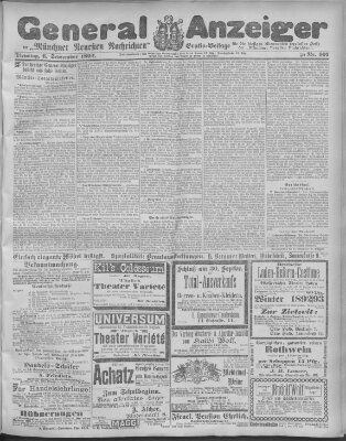 Münchner neueste Nachrichten Dienstag 6. September 1892