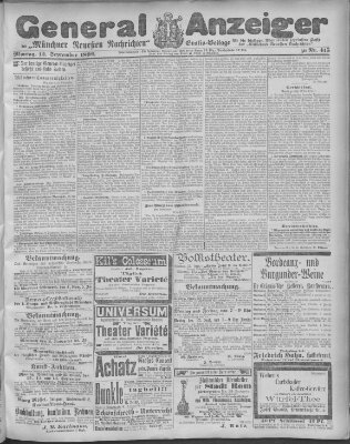 Münchner neueste Nachrichten Montag 12. September 1892