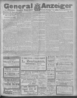 Münchner neueste Nachrichten Dienstag 20. September 1892