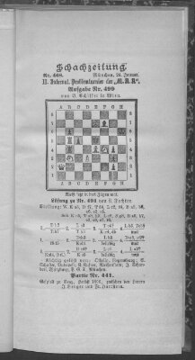 Schach-Zeitung (Münchner neueste Nachrichten) Sonntag 24. Januar 1897