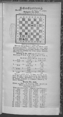 Schach-Zeitung (Münchner neueste Nachrichten) Sonntag 31. Januar 1897