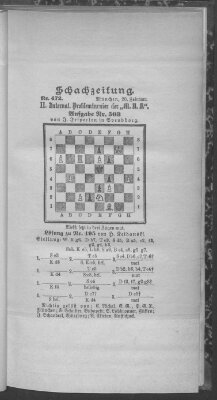 Schach-Zeitung (Münchner neueste Nachrichten) Samstag 20. Februar 1897