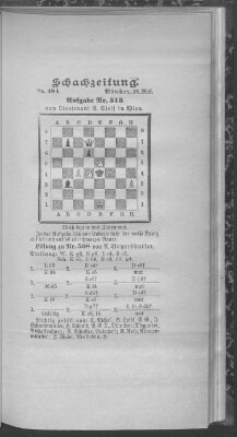 Schach-Zeitung (Münchner neueste Nachrichten) Sonntag 16. Mai 1897