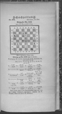 Schach-Zeitung (Münchner neueste Nachrichten) Sonntag 23. Mai 1897