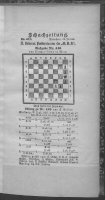 Schach-Zeitung (Münchner neueste Nachrichten) Sonntag 19. Januar 1896