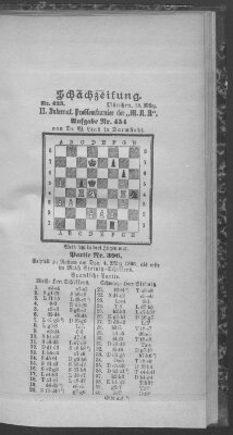 Schach-Zeitung (Münchner neueste Nachrichten) Sonntag 15. März 1896