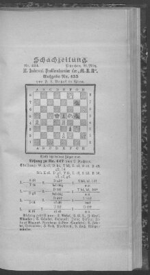 Schach-Zeitung (Münchner neueste Nachrichten) Sonntag 22. März 1896